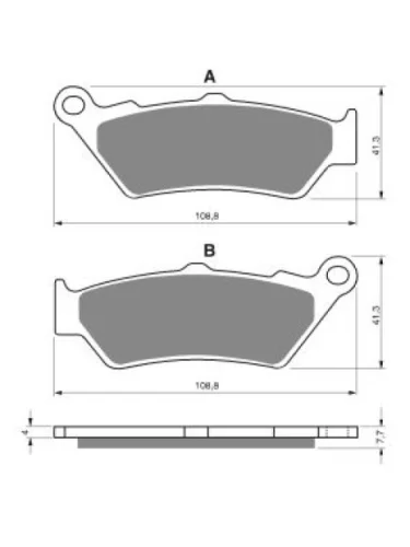 Тормозные колодки Gold-Fren 106 S3 Gold-Fren 106 s3