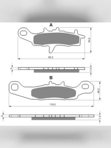 Тормозные колодки Gold-Fren 108 K5 Gold-Fren 108 k5
