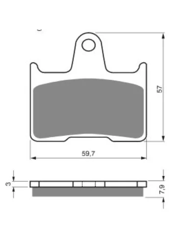 Тормозные колодки Gold-Fren 148 S3 Gold-Fren 148 s3