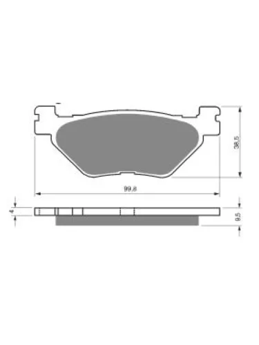 Тормозные колодки Gold-Fren 165 S33 Gold-Fren 165 s33