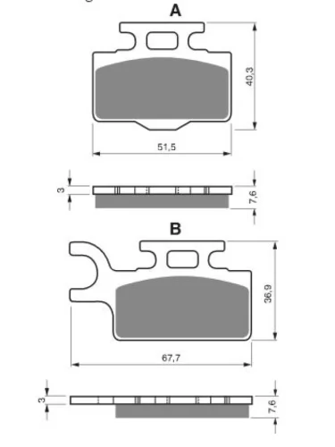 Тормозные колодки Gold-Fren 167 K5 Gold-Fren 167 k5