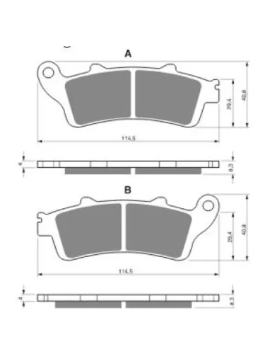 Тормозные колодки Gold-Fren 178 S33 Gold-Fren 178 s33