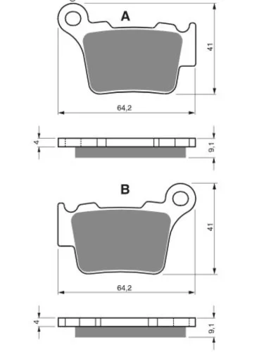 Тормозные колодки Gold-Fren 191 K5 Gold-Fren 191 k5