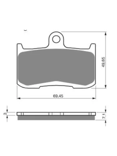 Тормозные колодки Gold-Fren 207 S33 Gold-Fren 207 s33