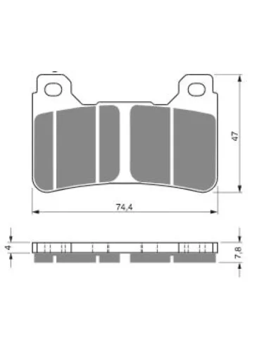 Тормозные колодки Gold-Fren 214 S33 Gold-Fren 214 s33