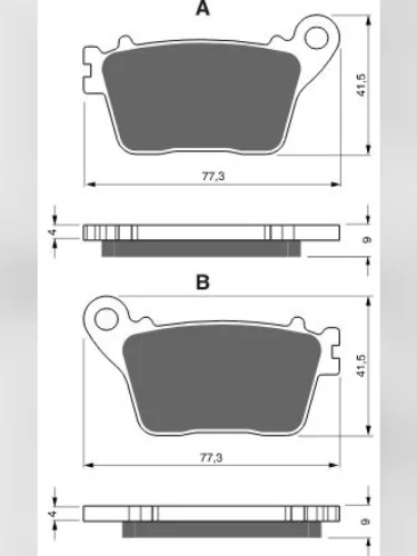 Тормозные колодки Gold-Fren 242 S33 Gold-Fren 242 s33