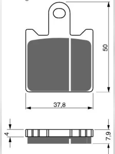 Тормозные колодки Gold-Fren 249 S33 Gold-Fren 249 s33
