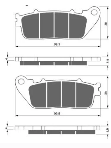 Тормозные колодки Gold-Fren 277 AD Gold-Fren 277 ad