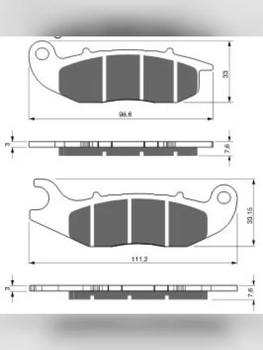 Тормозные колодки Gold-Fren 278 K5 Gold-Fren 278 k5