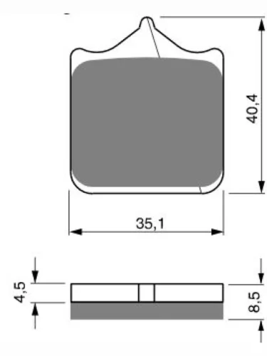 Тормозные колодки Gold-Fren 304 S33 Gold-Fren 304 s33