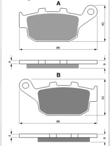Тормозные колодки Gold-Fren 306 AD Gold-Fren 306 ad