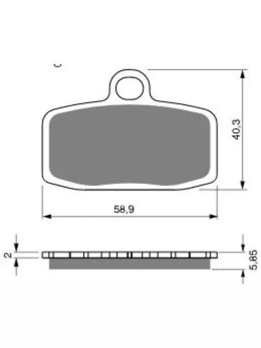 Тормозные колодки Gold-Fren 308 S3 Gold-Fren 308 s3