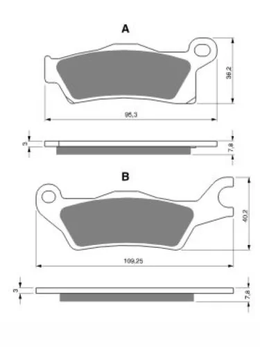 Тормозные колодки Gold-Fren 309 S3 Gold-Fren 309 s3