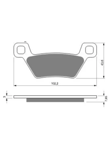 Тормозные колодки Gold-Fren 316 S3 Gold-Fren 316 s3