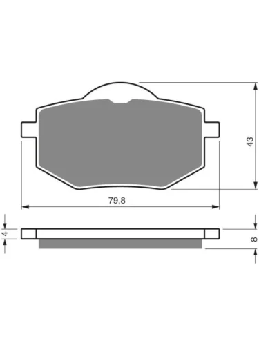 Тормозные колодки Gold-Fren 322 S3 Gold-Fren 322 s3