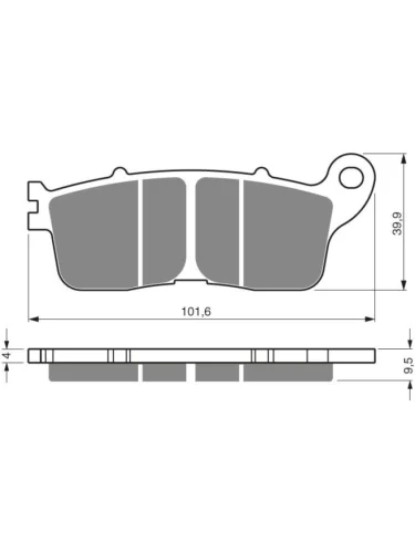 Тормозные колодки Gold-Fren 323 S3 Gold-Fren 323 s3