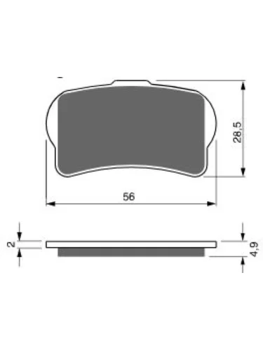 Тормозные колодки Gold-Fren 325 S3 Gold-Fren 325 s3