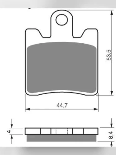 Тормозные колодки Gold-Fren 326 S3 Gold-Fren 326 s3