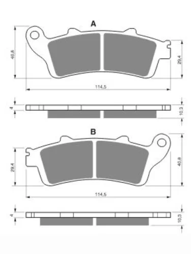 Тормозные колодки Gold-Fren 327 AD Gold-Fren 327 ad