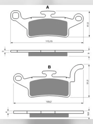 Тормозные колодки Gold-Fren 330 S3 Gold-Fren 330 s3
