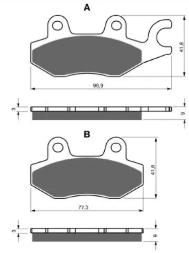 Тормозные колодки Gold-Fren 332 AD Gold-Fren 332 ad
