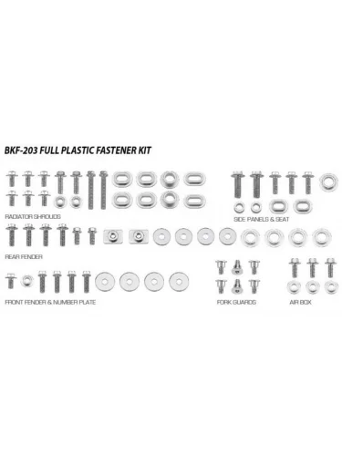 Набор болтов для пластика ACCEL Yamaha YZ250F 14-18 YZ450F 14-17 ACCEL bkf-203
