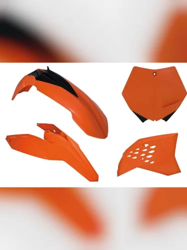 Компл. пласт. R-Tech KTM SXSXF 125-505 07-10, EXCEXCF 125-530 08-11 (R-KITKTM-OEM-505) оранжчерн. R-Tech r-kitktm-oem-505