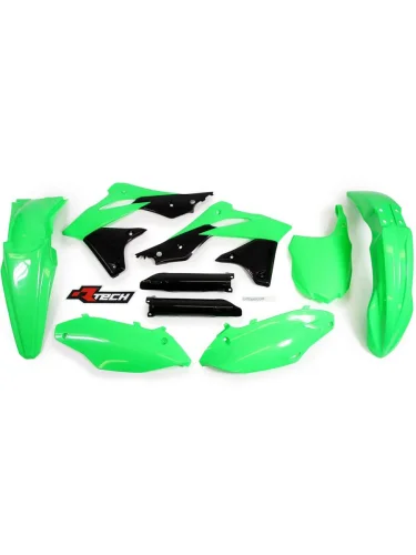 Комплект пластика R-Tech Kawasaki KX250F 13-16 (R-KITKXF-VF0-516) Зелено-Черный Neon R-Tech r-kitkxf-vf0-516