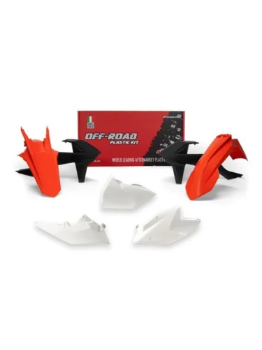 Комплект пластика R-Tech KTM EXC-EXCF 150250350450500 17-19 (R-KITKTM-OEM-418) Бело-Черно-Оранж R-Tech r-kitktm-oem-418