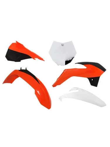 Комплект пластика R-Tech KTM SX85 13-17 (R-KITKTM-OEM-523) Бело-Черно-Оранжевый R-Tech r-kitktm-oem-523