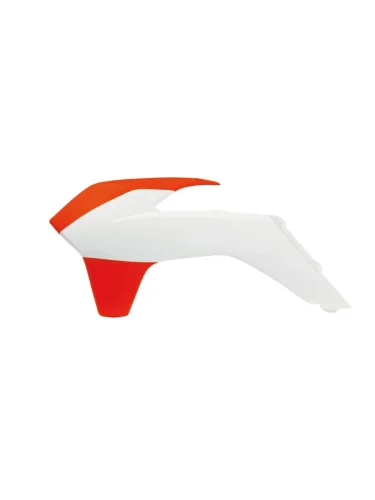 Обтекатели радиатора R-Tech KTM SXF250-450 13-15, EXCEXCF 14-16 (R-CVKTMBNAN13) Бело-Оранжевый Неон R-Tech r-cvktmbnan13