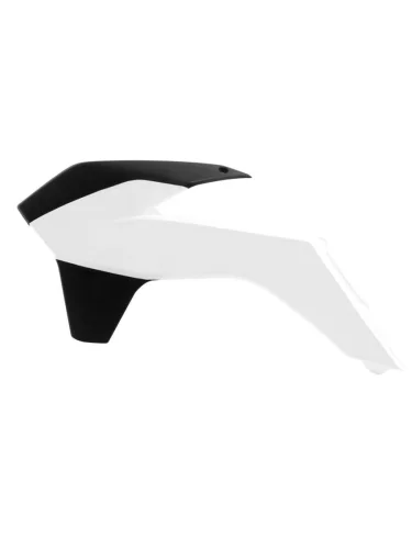 Обтекатели радиатора R-Tech KTM SXF250-450 13-15, EXCEXCF 14-16 (R-CVKTMBNNR13) Бело-Черный R-Tech r-cvktmbnnr13