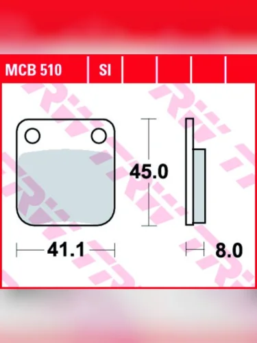 Тормозные колодки TRW MCB510SI TRW mcb510si