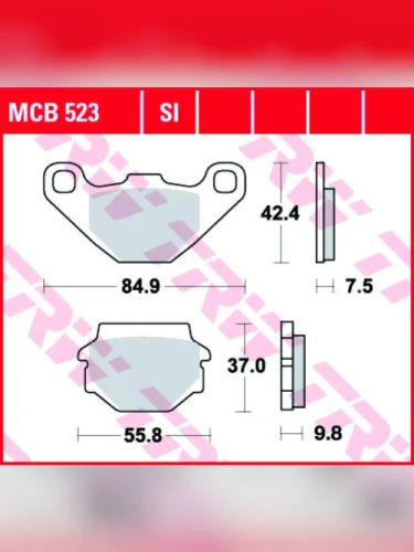 Тормозные колодки TRW MCB523SI TRW mcb523si