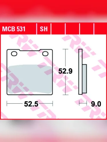 Тормозные колодки TRW MCB531SH TRW mcb531sh