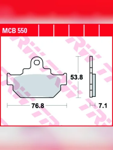 Тормозные колодки TRW MCB550 TRW mcb550
