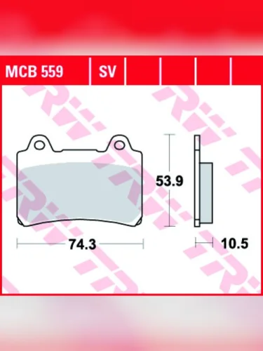Тормозные колодки TRW MCB559SV TRW mcb559sv