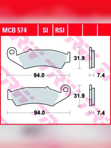 Тормозные колодки TRW MCB574SI TRW mcb574si