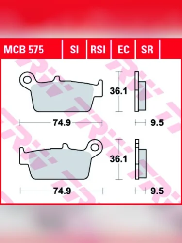 Тормозные колодки TRW MCB575SI TRW mcb575si