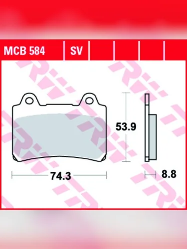 Тормозные колодки TRW MCB584SV TRW mcb584sv