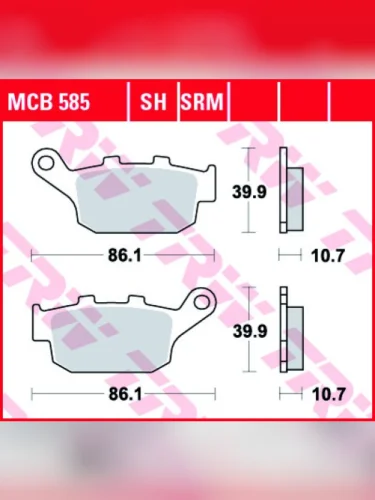 Тормозные колодки TRW MCB585 TRW mcb585