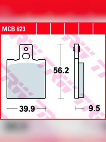 Тормозные колодки TRW MCB623 TRW mcb623