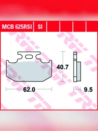 Тормозные колодки TRW MCB625SI TRW mcb625si