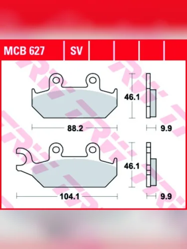 Тормозные колодки TRW MCB627SV TRW mcb627sv