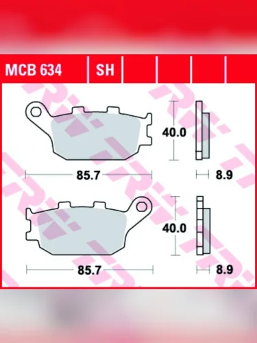 Тормозные колодки TRW MCB634SH TRW mcb634sh