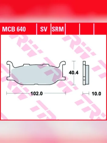 Тормозные колодки TRW MCB640SV TRW mcb640sv