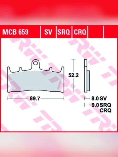 Тормозные колодки TRW MCB659SV TRW mcb659sv