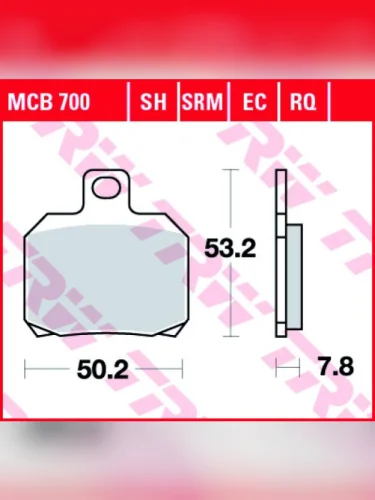 Тормозные колодки TRW MCB700SH TRW mcb700sh