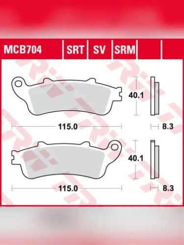Тормозные колодки TRW MCB704 TRW mcb704