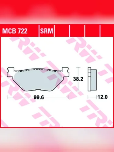 Тормозные колодки TRW MCB722 TRW mcb722
